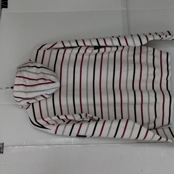 Nantucket Whaler stripe multicolor hoodie Sz medium men beachy old money preppy - Picture 6 of 11
